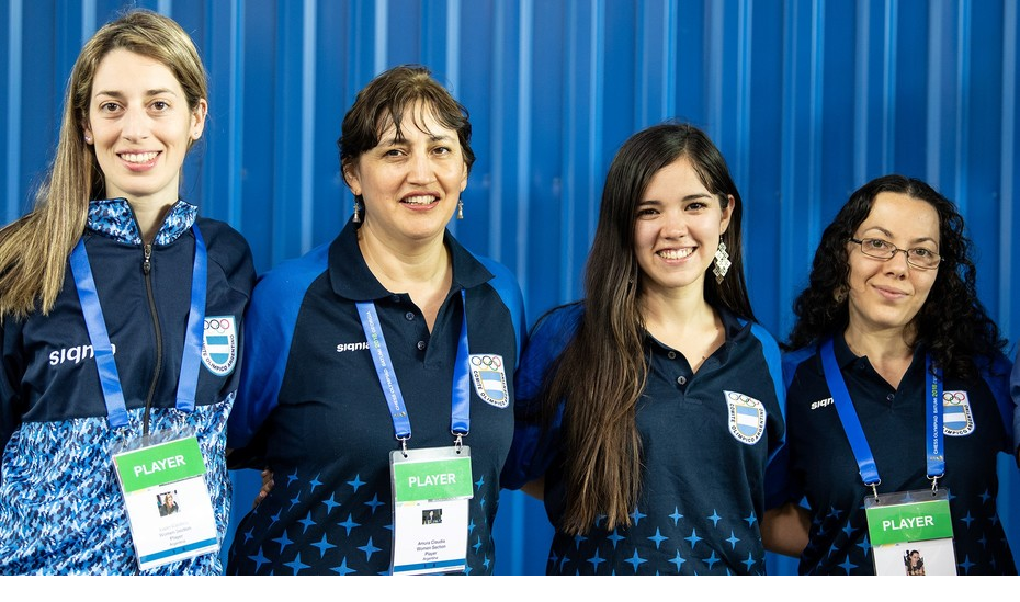 Carolina Luján, Claudia Amura, Ayelén Martínez y Marisa Zuriel, el equipo olimpico argentino.