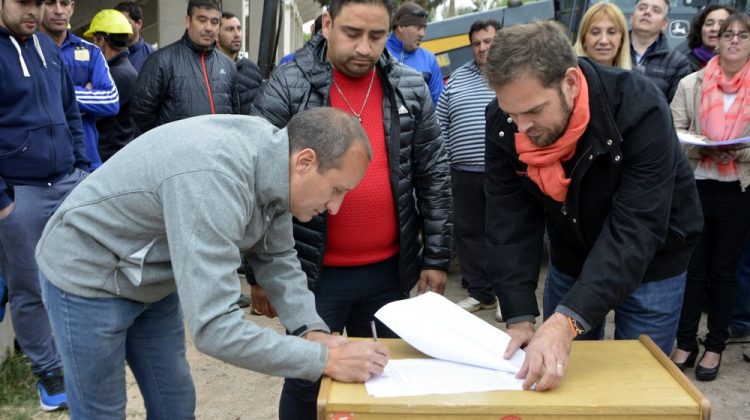 Comenzó la construcción de la nueva escuela generativa en “Victoria”