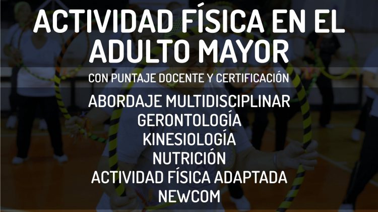 Se dictará la capacitación sobre la actividad física del adulto mayor 