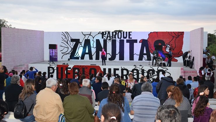 Zanjitas volvió a cantar y bailar junto a toda la familia