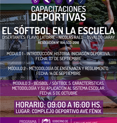 Dictarán la última capacitación de sóftbol