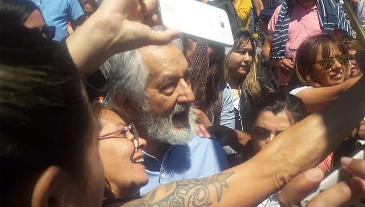 El gobernador compartió la mañana con los beneficiarios del Plan Solidario de La Punta y Juana Koslay