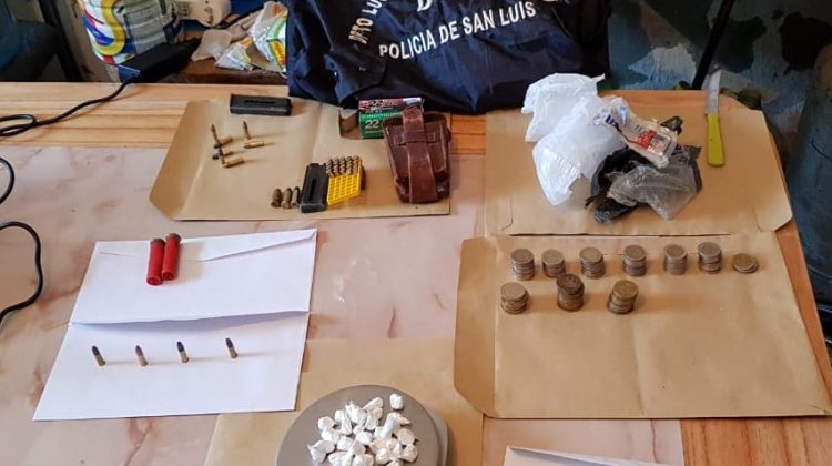 San Luis: la Policía provincial desbarató un centro de distribución de drogas