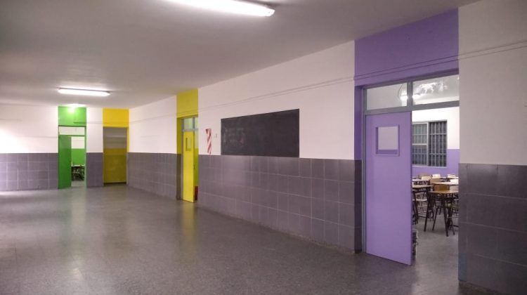 A buen ritmo, continúan las obras en las escuelas “Marie Curie” y “Santos Ortiz”