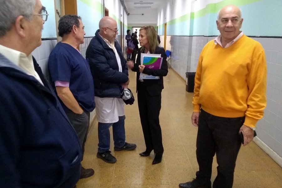 La ministra de Salud, Silvia Sosa Araujo, visitó el hospital de Villa Mercedes.