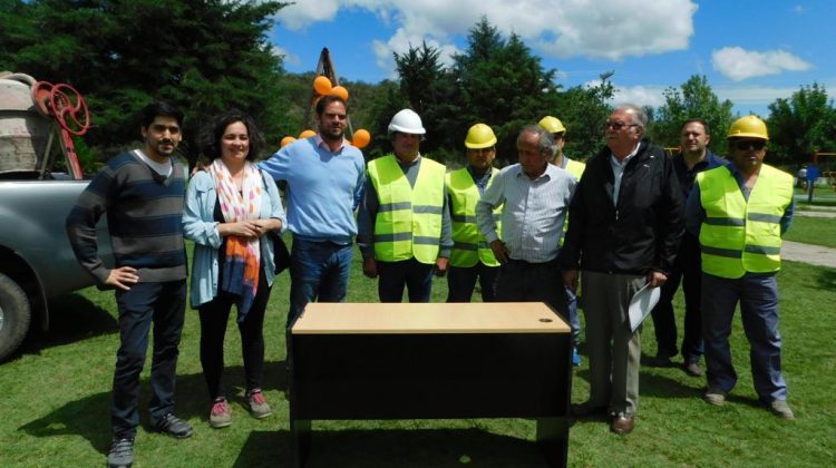 Comenzó la construcción de un espacio de recreación en Las Lagunas