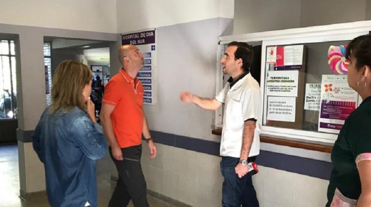 La ministra de Salud recorrió el Hospital del Sur luego de la tormenta