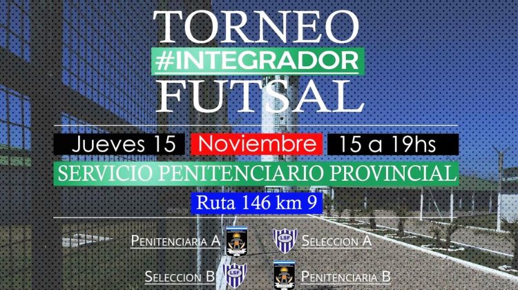 Torneo integrador de futsal en la Penitenciaría