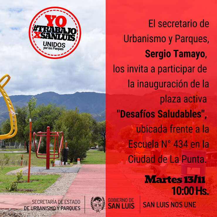 Urbanismo y Parques inaugura la plaza activa en La Punta.