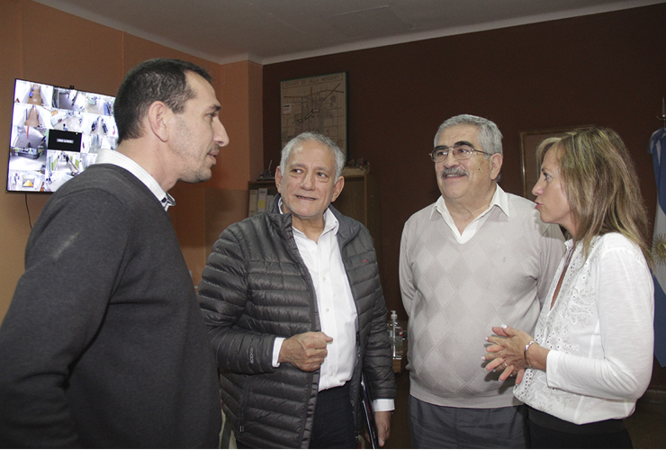 La ministra Silvia Sosa Araujo, se entrevistó con Aníbal Gómez, Reynaldo Ojeda y Diego Saber, entre otros.