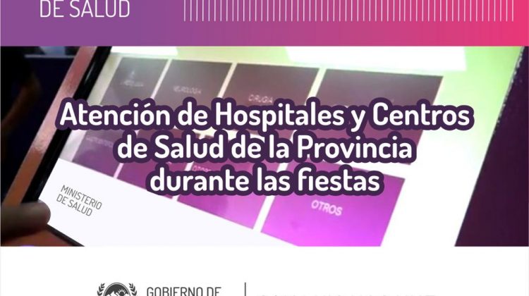 Atención de hospitales y centros de salud durante las fiestas