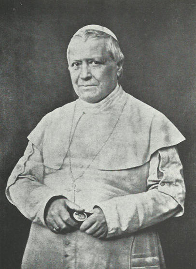 El sacerdote Giovanni María Mastai Ferreti luego se convirtió en el Papa Pío IX.
