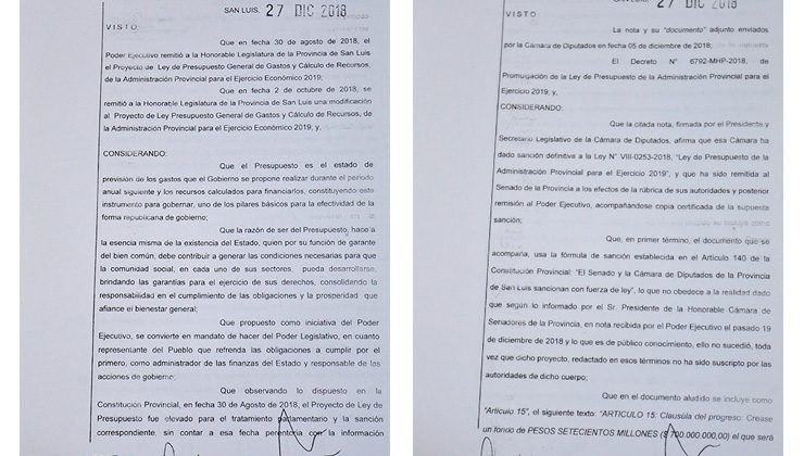 El contenido de los decretos 6792 y 6793