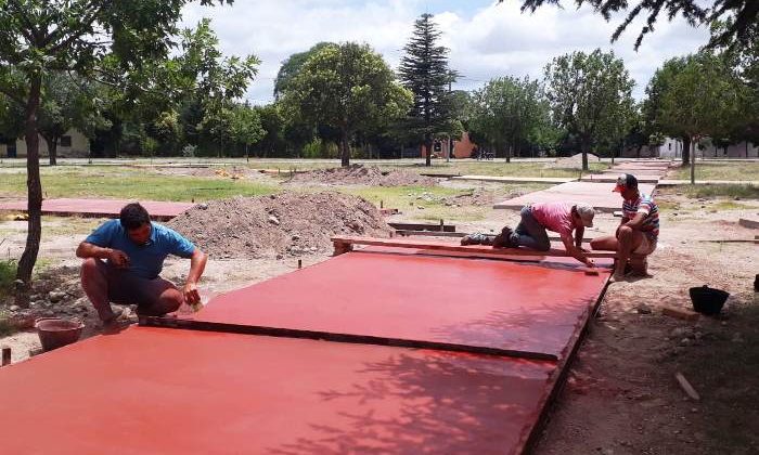 La segunda etapa del espacio recreativo de San Pablo en plena ejecución