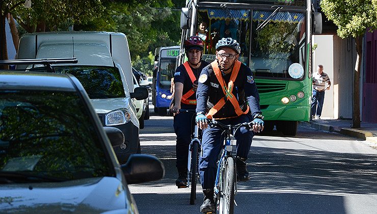 La Policía provincial intensificó la prevención en distintas zonas de la ciudad capital