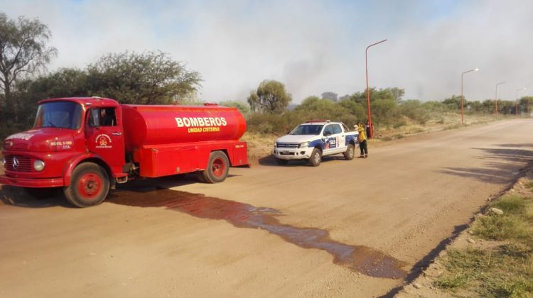 Extinguieron un incendio en la ciudad de La Punta