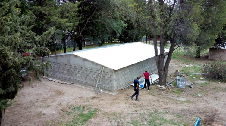 En Fraga, los trabajos para mejorar la distribución del agua potable avanzan a buen ritmo