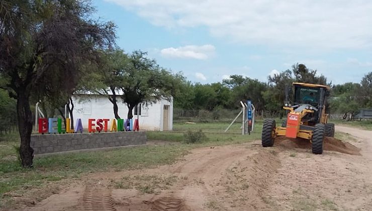 “Sueños Puntanos”: continúan los trabajos en el acceso al paraje Bella Estancia