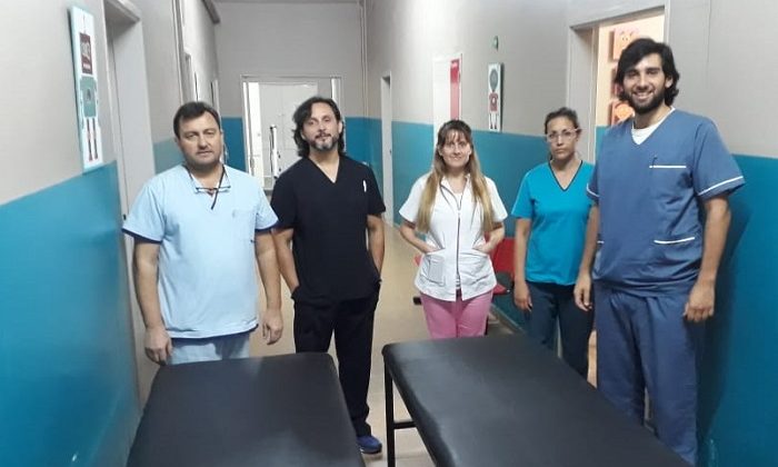 Rehabilitación sumó camillas para el trabajo de sus profesionales