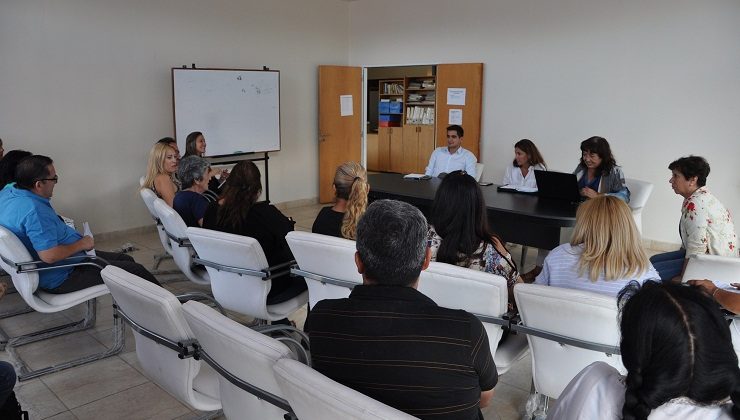 Funcionarios de Educación mantuvieron una reunión de trabajo con directivos de escuelas del departamento Belgrano