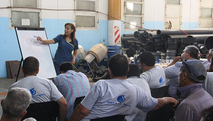 El equipo de San Luis Agua se capacitó en primeros auxilios