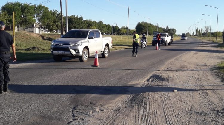 Efectivos de la Policía de San Luis realizaron intensos controles en Villa Mercedes