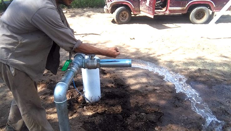 La obra hídrica en Las Palomas asegura la provisión de agua al paraje