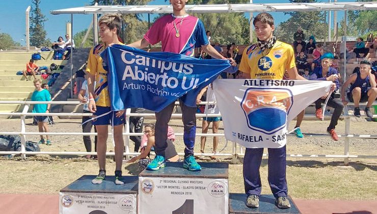 El equipo de atletismo del Campus regresó de Mendoza con una buena cosecha de medallas