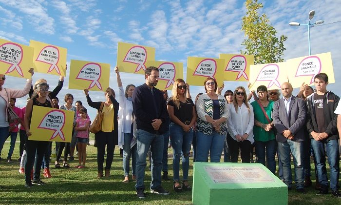 Villa Mercedes rindió homenaje a las sanluiseñas desaparecidas durante la dictadura