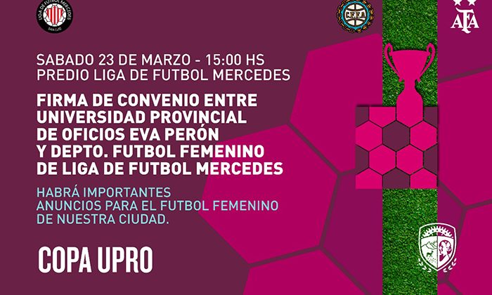 El rector de la UPrO hará importantes anuncios para el fútbol femenino de Villa Mercedes
