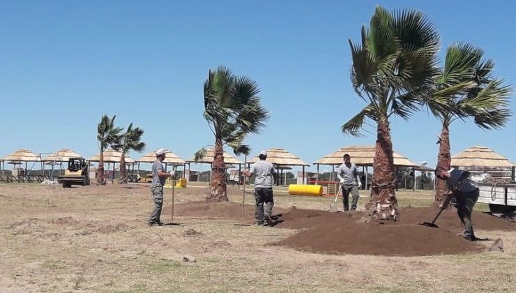 Los espejos de agua de Villa Mercedes suman obras de embellecimiento