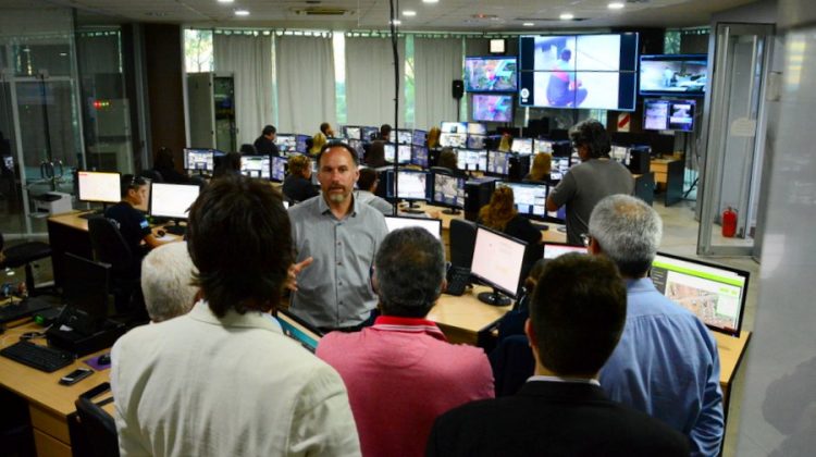 Dirigentes de la Cámara de Comercio visitaron el Centro de Emergencias de Terrazas