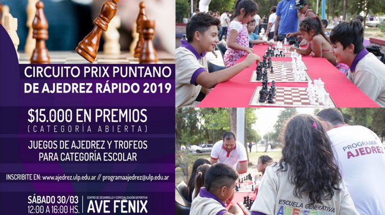 El “Ave Fénix” recibirá al Circuito Puntano de Ajedrez Rápido 2019