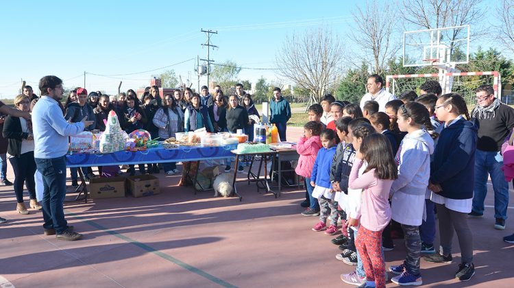 Un gesto solidario que provocó la alegría de los chicos de Las Barranquitas