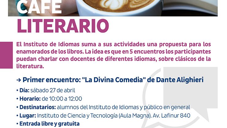 El instituto de Idiomas de la ULP tendrá su primer “Café Literario”