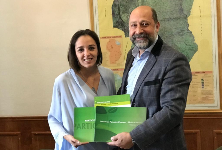 Natalia Spinuzza se reunió con el secretario de Ambiente y Cambio Climático de Córdoba.