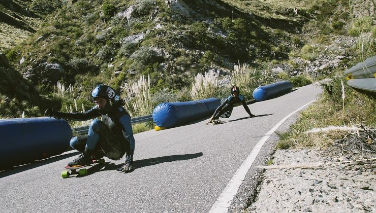 Nogolí recibió la 1° fecha del Circuito Nacional de Downhill Skateboarding