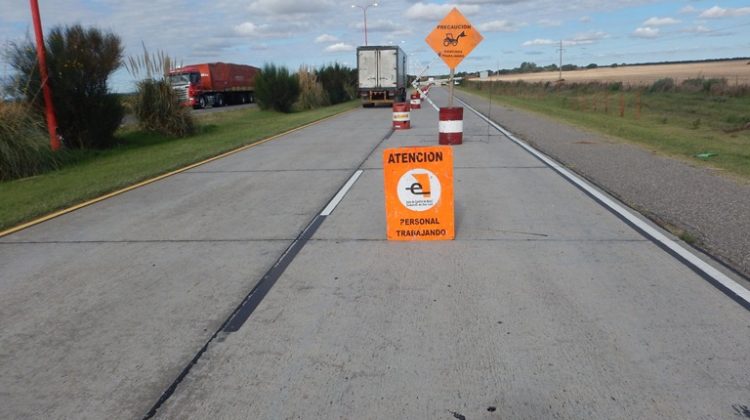 Obra en la Autopista de las Serranías Puntanas