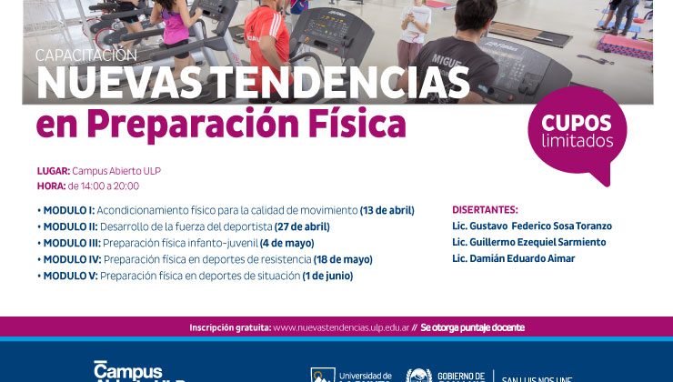 En el Campus se dictará una capacitación en preparación física