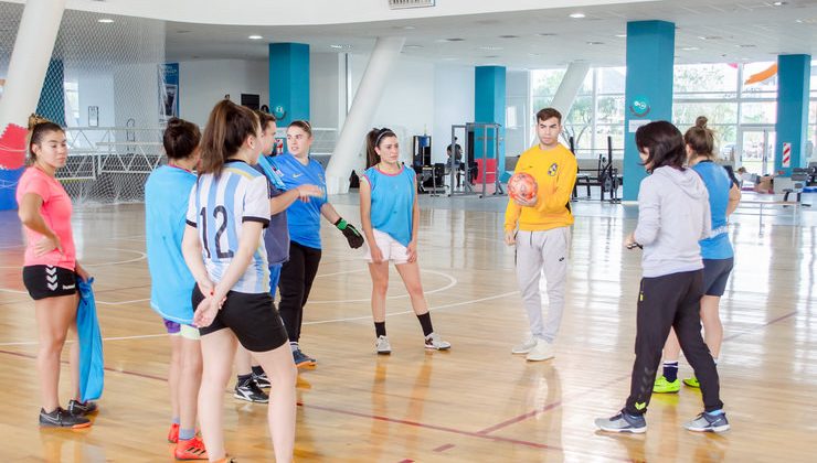 Amine se preparó en el Campus para el Nacional de Futsal Femenino