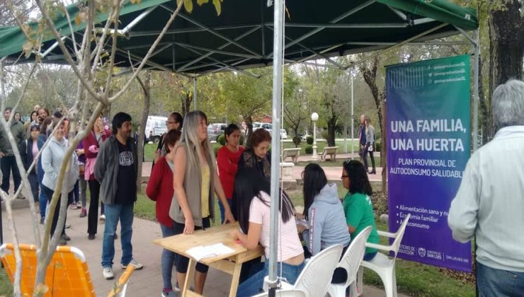 Este lunes continúan las inscripciones para el Plan de huertas familiares