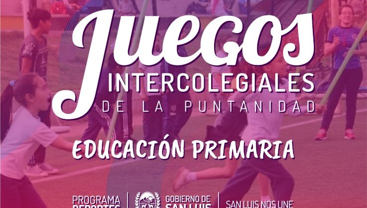 Comienzan las inscripciones para los Juegos Intercolegiales de primario en San Luis