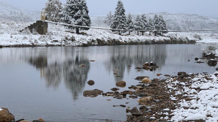 Nevó en Merlo, La Carolina y las Sierras Centrales