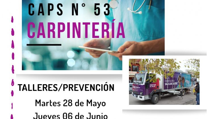 El centro de salud de Carpintería sale a los barrios y plazas