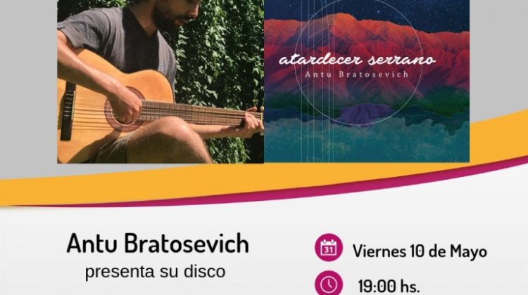 Antu Bratosevich presenta su disco “Atardecer serrano” en la Casa del Poeta