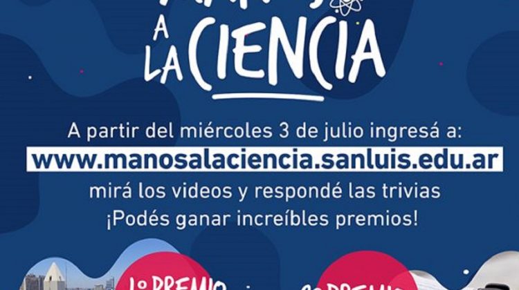 El 3 de julio comienza el concurso “Manos a la Ciencia”