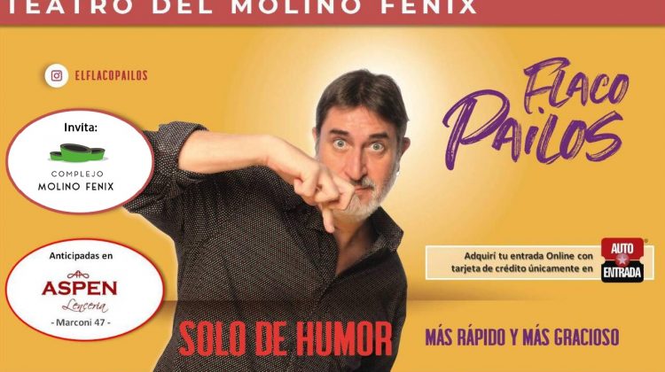 Nuevamente “El flaco” Pailos llegará al “Molino Fénix”