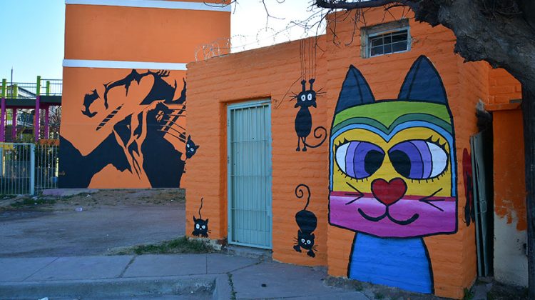 Los trabajos de “Pinta San Luis” continúan embelleciendo al barrio José Hernández