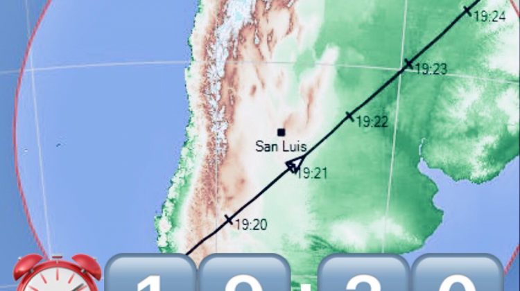 La Estación Espacial Internacional se podrá ver hoy a simple vista en toda la provincia
