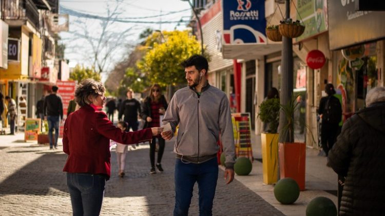 Concientizaron sobre violencia de género en la zona céntrica de la ciudad de San Luis